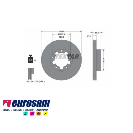 disco freni anteriore singolo senza colonnette per nissan: trade