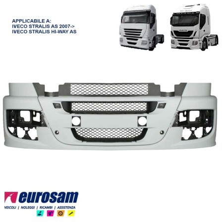 paraurti anteriore iveco stralis 2007 as 2013 hi-way as primer