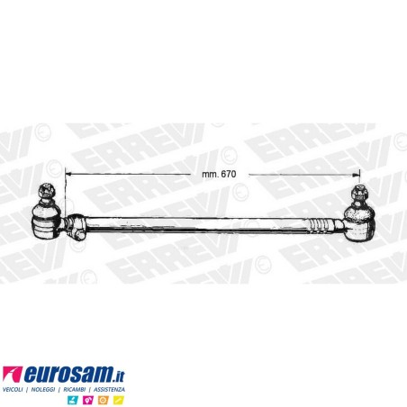 Tirante sterzo completo Renault Magnum e Magnum E-Tech L.670