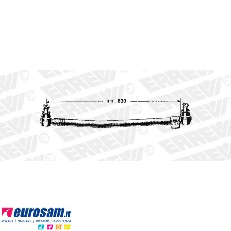 Tirante sterzo completo Mercedes NG SK L.830