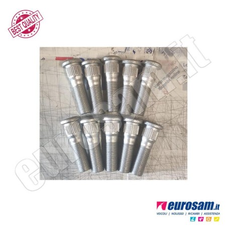 wheel bolt column front rear m16x1.5 length 64 nissan cabstar 110 120 pack 10 pieces