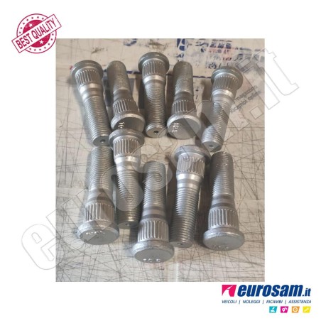 boulon de roue colonne avant arrière m16x1,5 longueur 64 nissan cabstar 110 120 pack 10 pièces